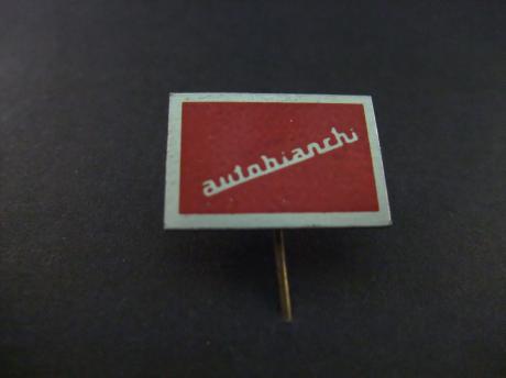Autobianchi Italiaans automerk( overgenomen door Lancia)logo rood